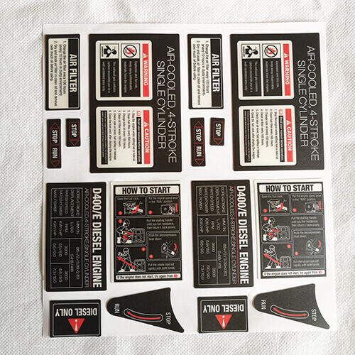 發(fā)動機組面板貼