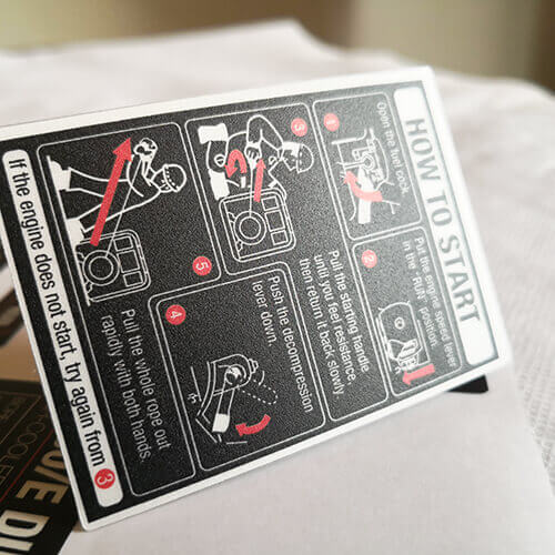 發(fā)動機組面板貼