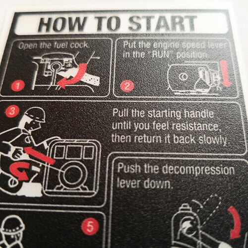 發(fā)動機組面板貼