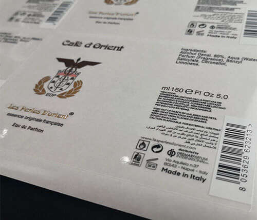 護(hù)膚品燙金標(biāo)簽