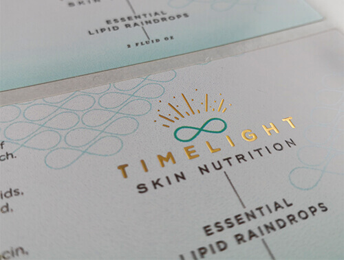 護(hù)膚品燙金標(biāo)簽