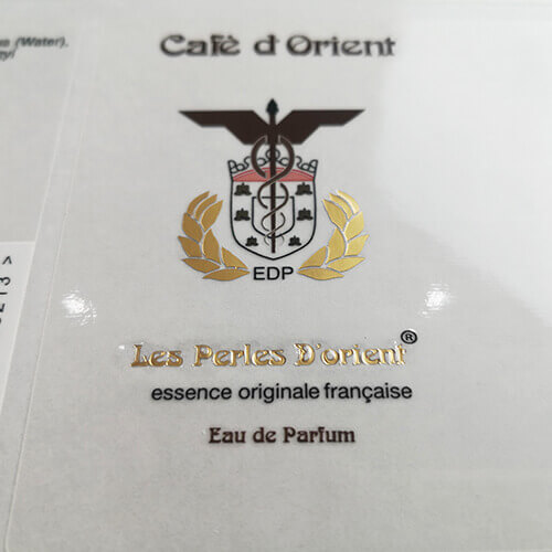 護(hù)膚品燙金標(biāo)簽